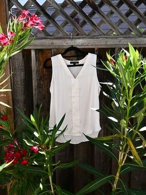 Banana Republic Sheer Cream-Colored Tank
